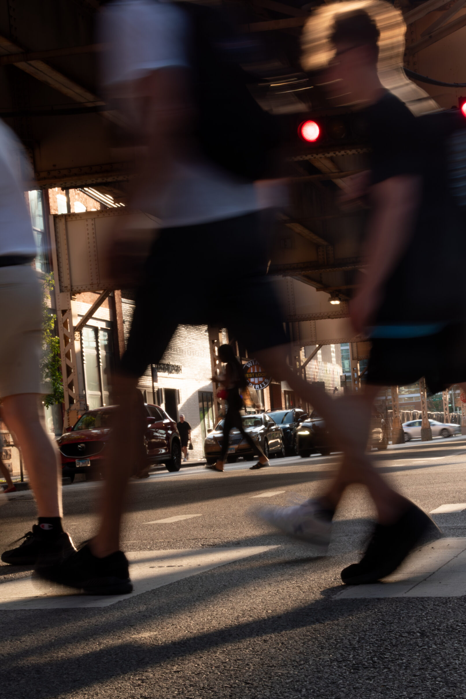 Summer Day in the West Loop neighborhood of Chicago.