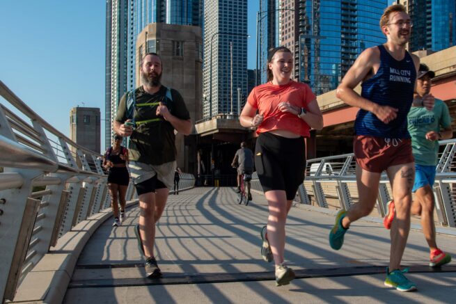 Sunday run in Chicago.